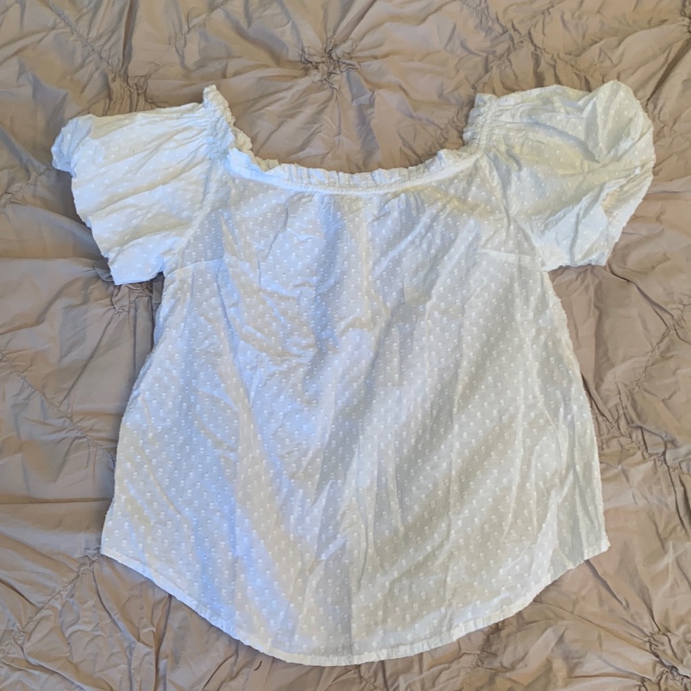 Maeve by Anthropologie white top NWT